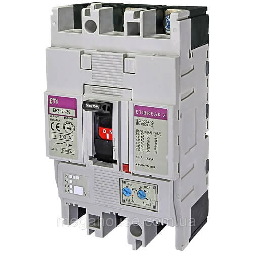 Автоматический выключатель ETIBREAK EB2S 250/3LF 250А 3P (16kA фикс.настр.)